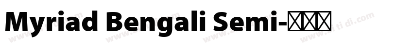 Myriad Bengali Semi字体转换